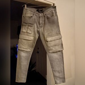 Jordan Craig Cargo jeans size 34x32 light grey.